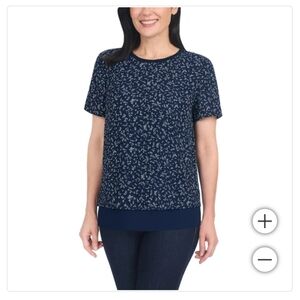 (Ew)Hilary Radley ladies short-sleeved blouse